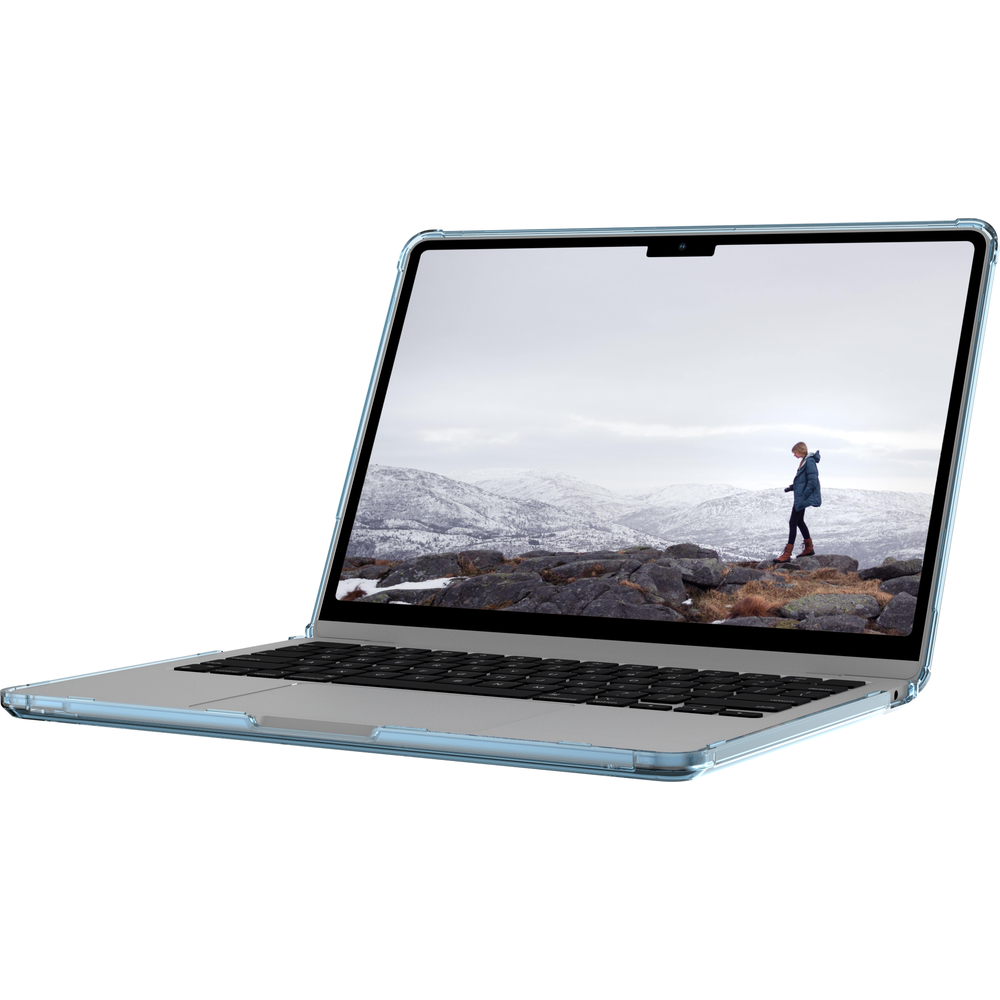Чехол-накладка UAG [U] Lucent Cerulean для MacBook Air 13" (2022 M2), лазурный голубой